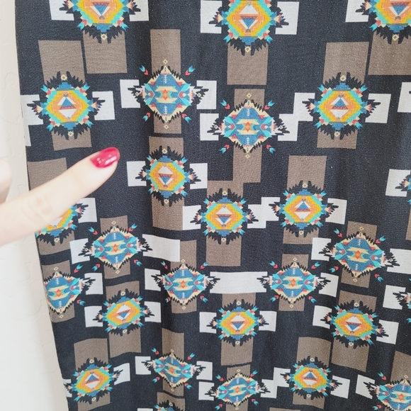 💕 LuLaRoe Julia Geometric Print Dress Women's Size Small - Picture 2 of 9